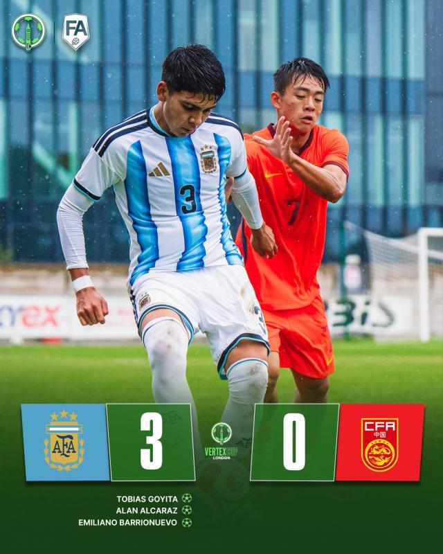 Góc Nhìn J88: Ba trận thua liên tiếp! U17 Trung Quốc thua Argentina 0-3, chuyến đi London ba trận không gh